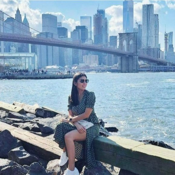 Zara Olive Green And Cream Polka Dot Short Puff Sleeve Midi Dress Size XS - Picture 7 of 15